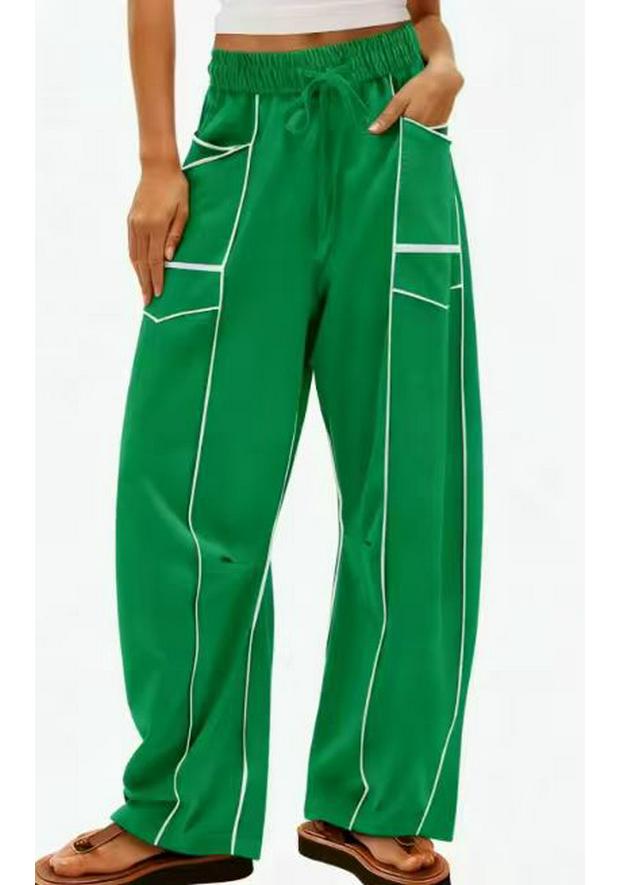 2025 Women s Casual Loose Wide-Leg Drawstring Pants for Summer XXL