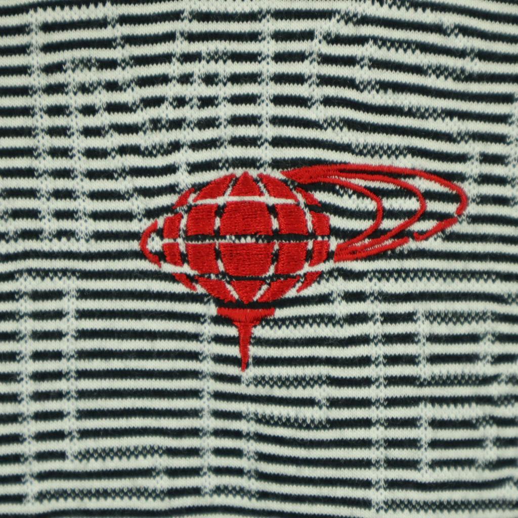 Beauty products BEAMS GOLF made in Japan Border Pattern Logo All-over Print Long sleeve High neck Cut Women Used