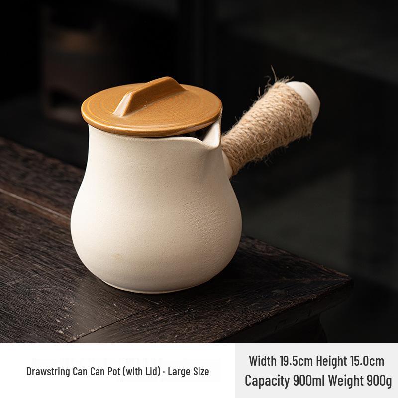 Stove-Side Tea Pot Set: Outdoor Tea Brewer, Baking Milk Tea Pot, Charcoal Grill Stove, Open Flame Clay Pot