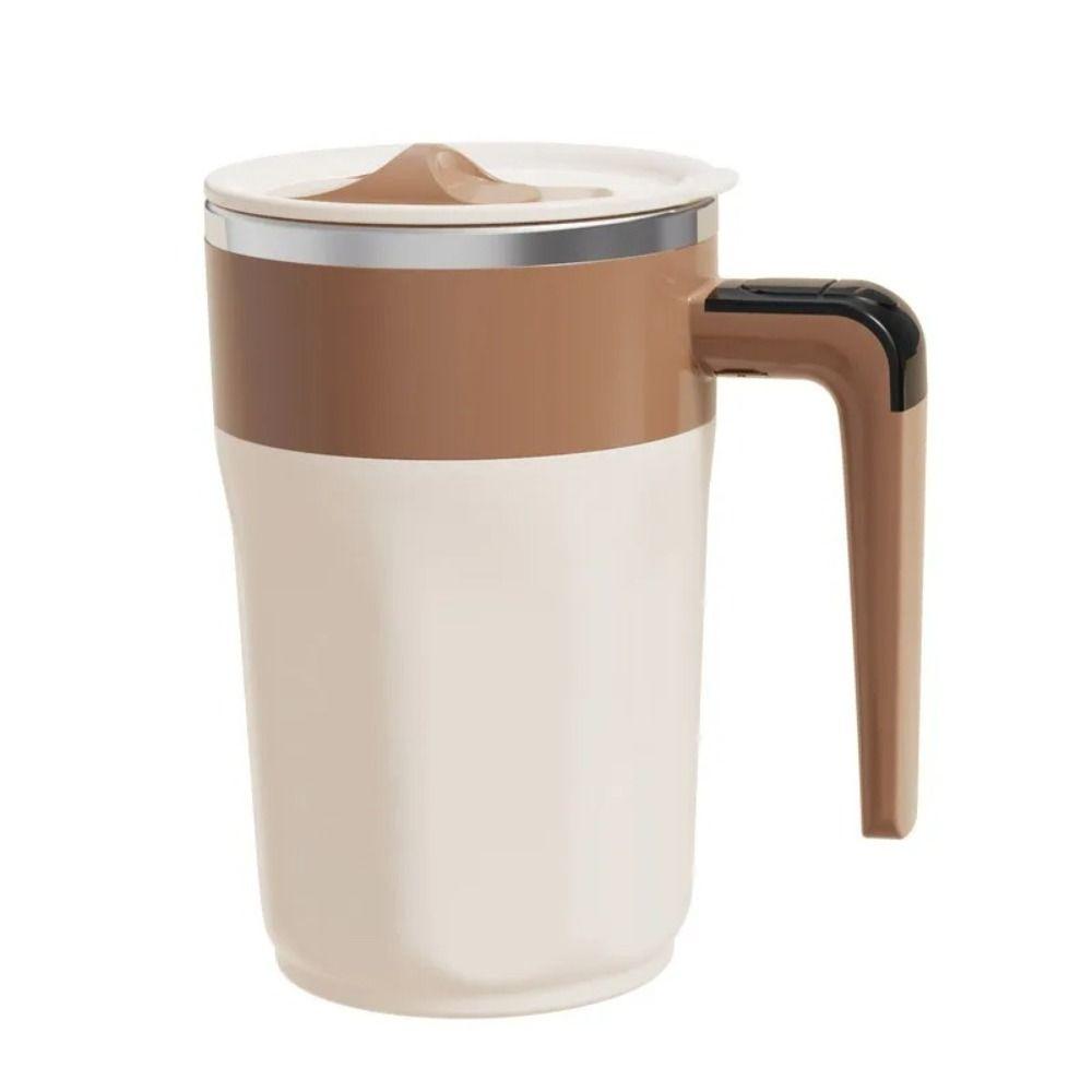 

Silicone Mixing Cup ABS Self Stirring Mug New Coffee Cup Coffee коричневий