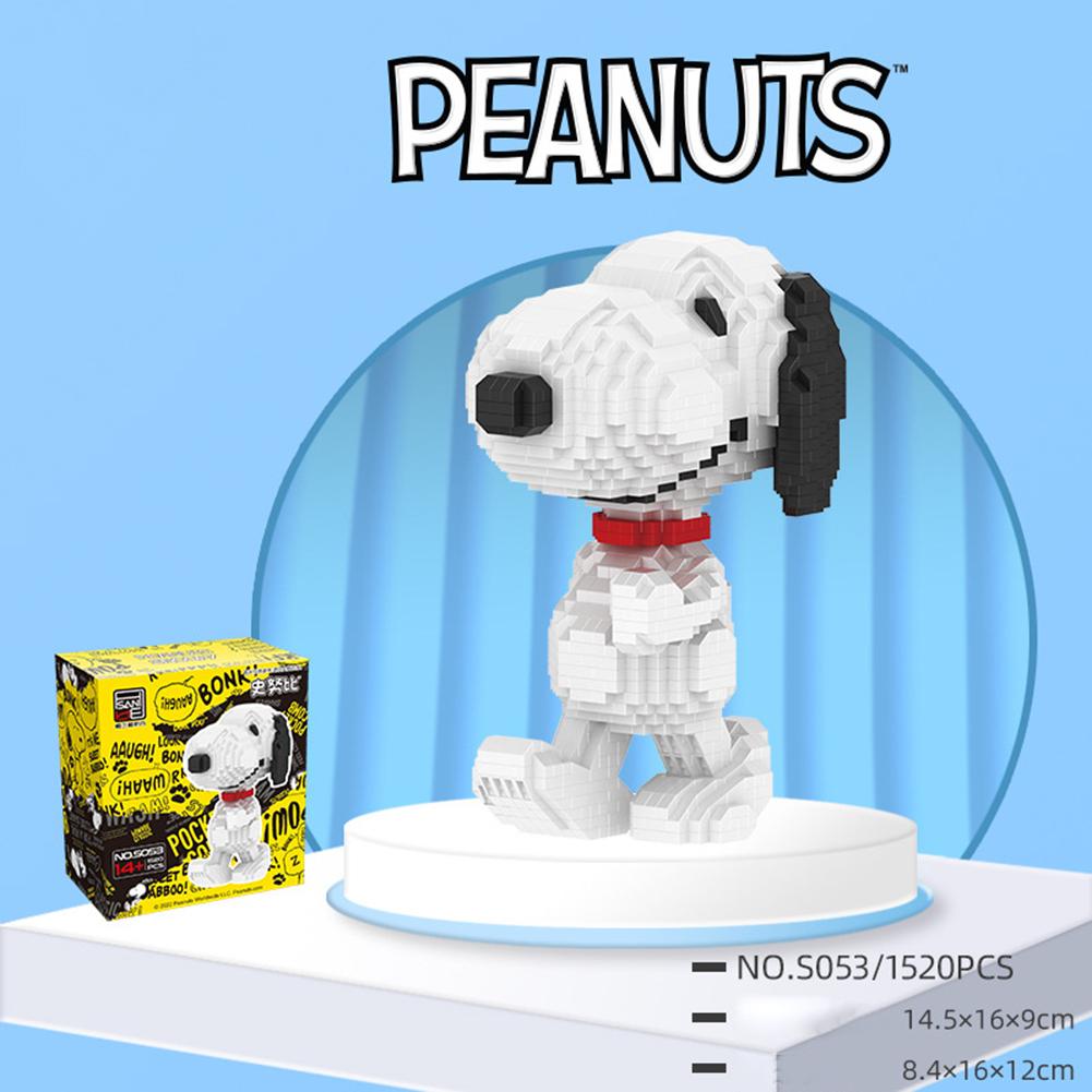Cartoon Dog Building Blocks Action Figure Micro Diamond Bricks Diy Assemble Toys For Kids Toys Home Decoration
