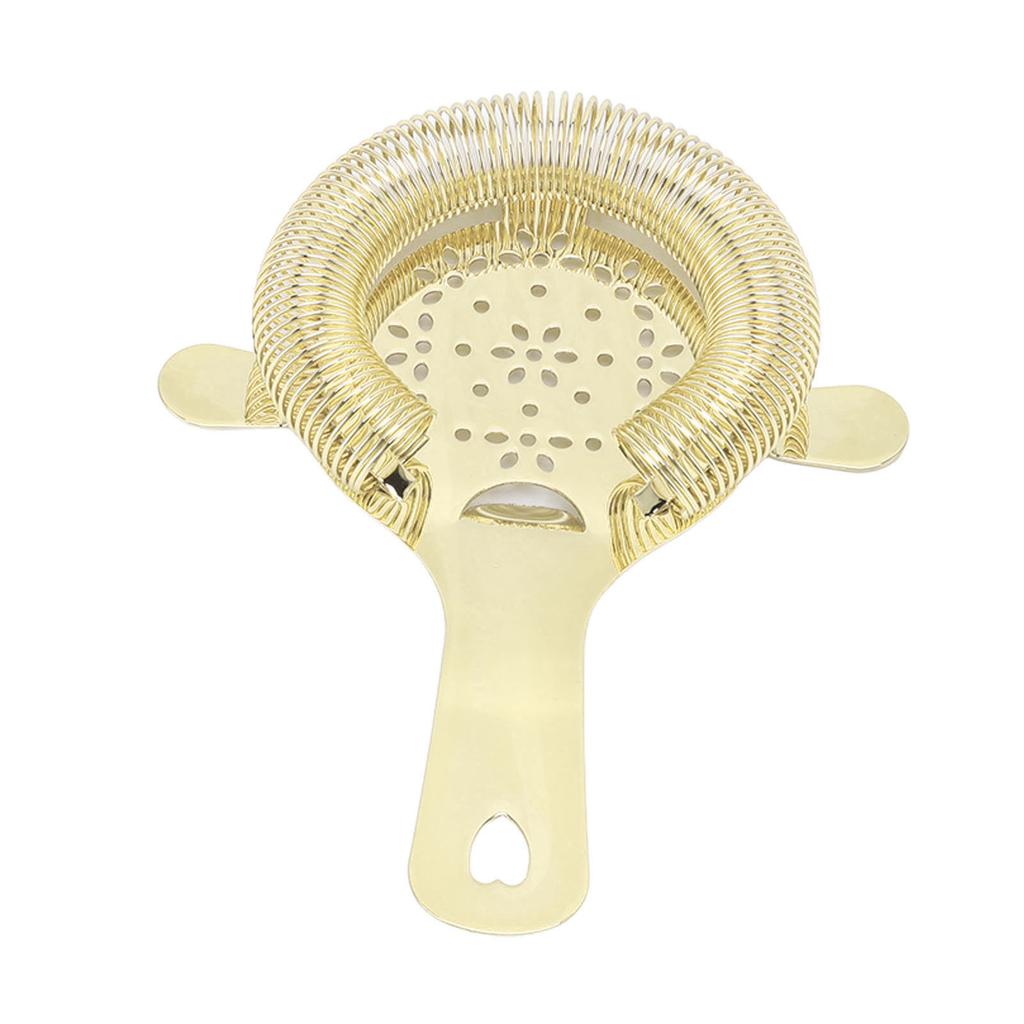 Cocktail Strainer Wintersweet Type Stainless Steel Bar Strainer Bartender Ice Filter Bartender Accessories Gold