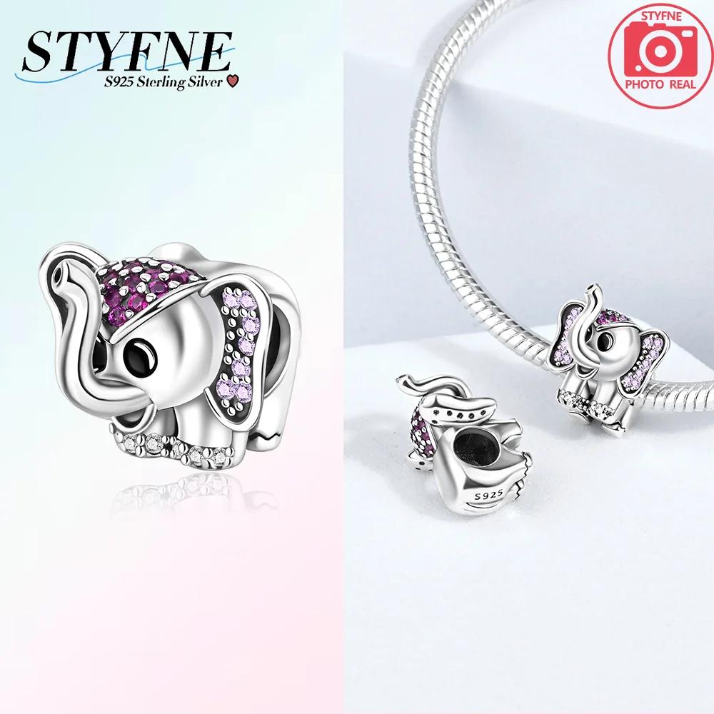 925 Silver Animal Panda Dragon Monkey Butterfly Elephant Beads Fit Bracelet Charms Jewelry Making Women Gift
