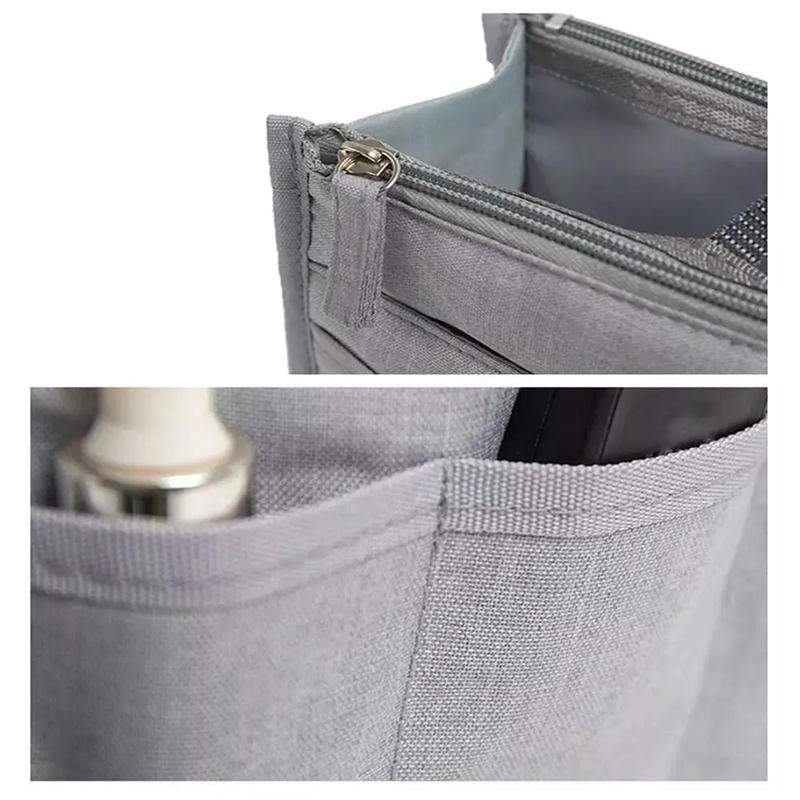 Fashion Travel Tote Bag Shaper Insert with Handles Large Capacity Purse Organizer Liner Bag Multifunctional Cosmetic Bag