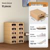Schuhregal: Platzsparende transparente Kraftpapier-Aufbewahrungsboxen