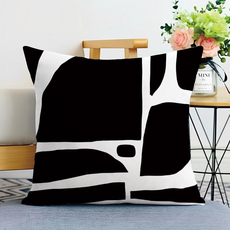 Simple Print Decorative Pillowcase Bedroom Living Room Square Cushion Pillowcase