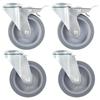 Day and Night - Day and Night Swivel Casters with Pin Hole 8 Pack 100mm
