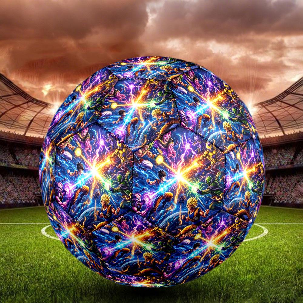 DRAGON BALL Print Size 5 Soccer Ball, Standard Match Football for Sports Game and Team Practice, Ideal Gift for Soccer Fans