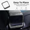 Suede Car Rear Air Outlet Frame Fur Trim For Tesla Model 3 Y Highland 2024 Juniper 2025 Auto Seat Back Screen Protective Cover