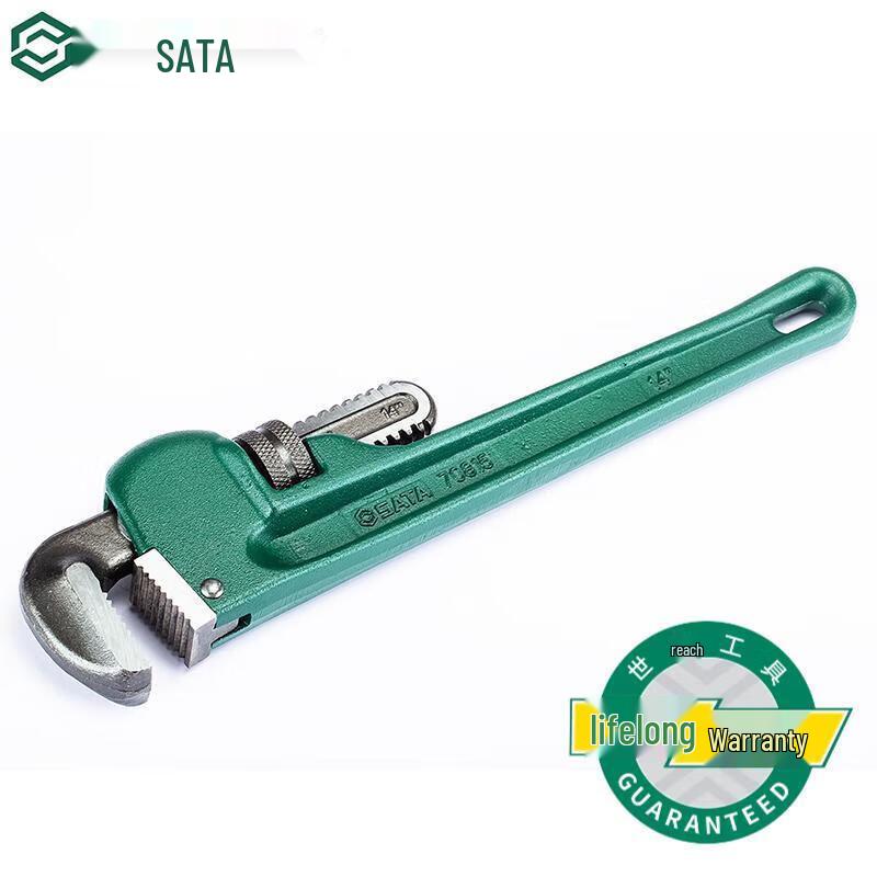 SATA Heavy-Duty Steel Pipe Wrench