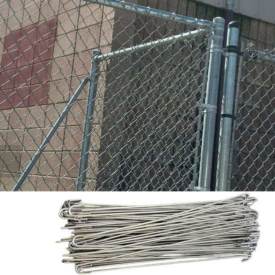 Chain Link Fence Ties 6.5/8/10.5 Inch Stainless Steel Rust-Proof Wire Fasteners
