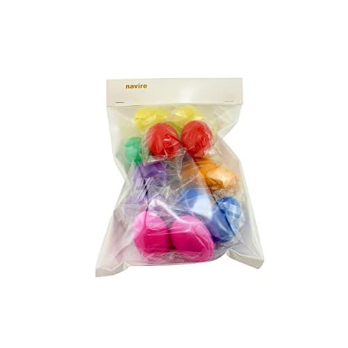 navire Colorful Maracas and Egg Shakers, 7 Colors, Set of 14