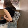 Solid Color Sequins Crossbody Bags Korean Style Phone Bag Sequins Shoulder Bags Underarm Bag Pocket Bag Evening Clutch Bag