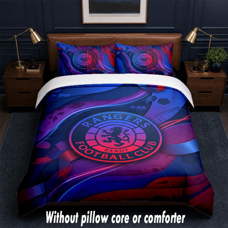 Set Biancheria da Letto Design Rangers FC 1 Copripiumino + 2 Federe Morbido Traspirante Biancheria da Letto per la Casa