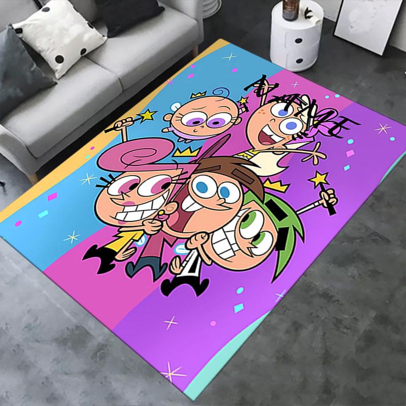 The Fairly Oddparents Office Carpet Soft Polyester Entrance Carpet Washable Non slip Machine Washabl