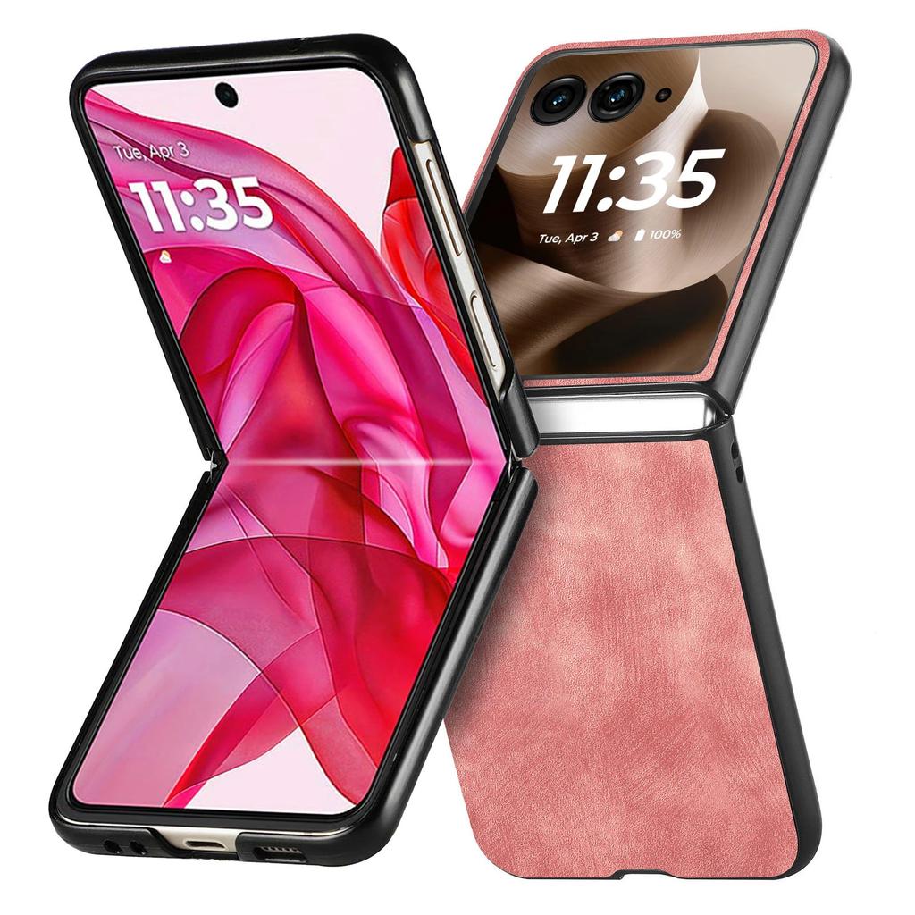 Housse Rétro en Cuir Coque de Téléphone Fine de Protection pour Motorola Razr 60 50 40 Ultra Moto Razr 60 50 40 Housse