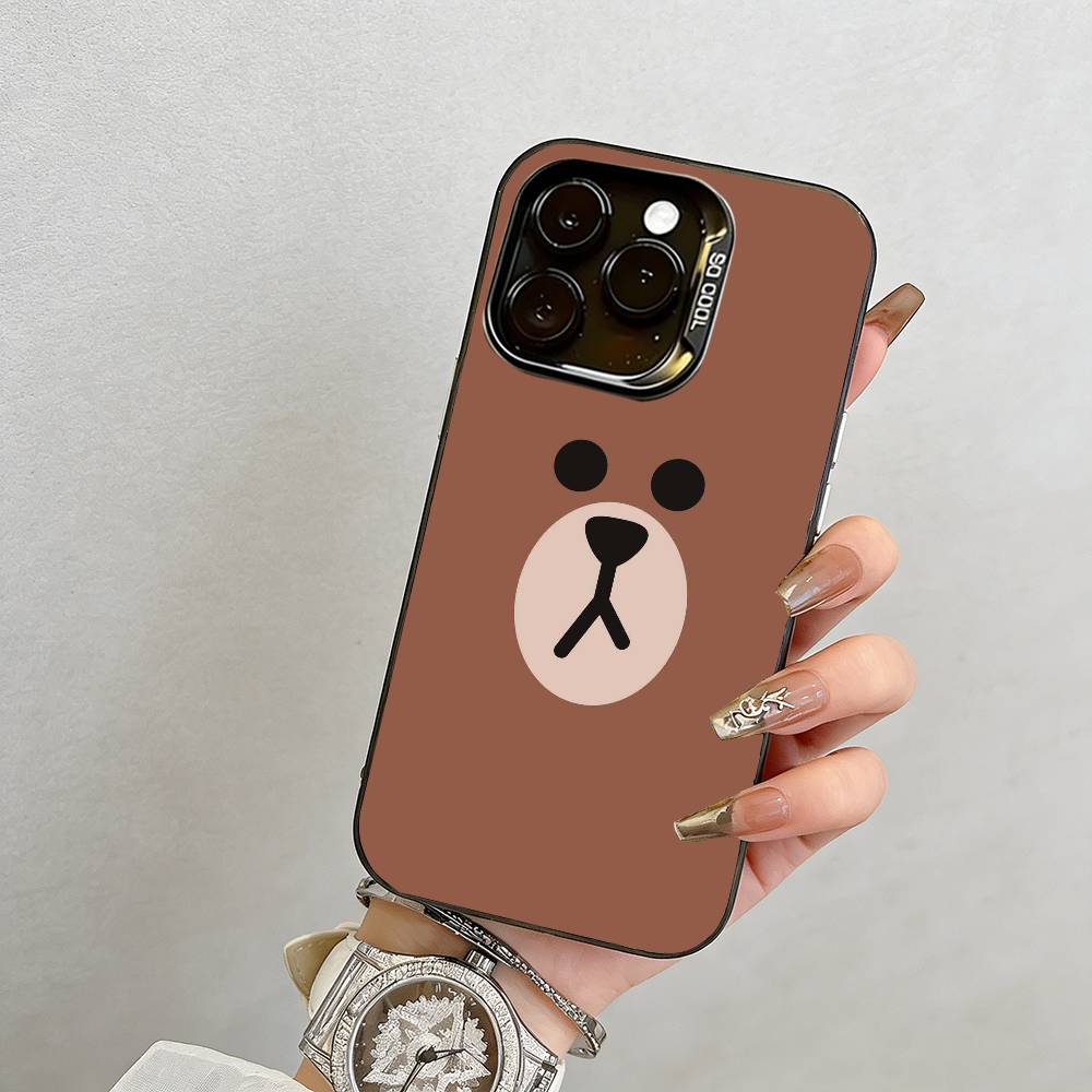 Funny Cartoon Phone Case For iPhone 17,16,15,14,13,12,11 Plus,Pro Max,XS,Colorful Silver Black Cover