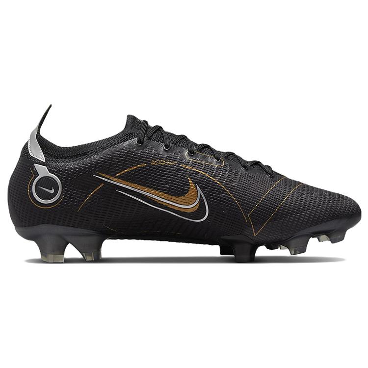 New Nike Mercurial Vapor 14 Elite Fg Black Metallic Silver Cave Stone Metallic Gold DJ2837-007