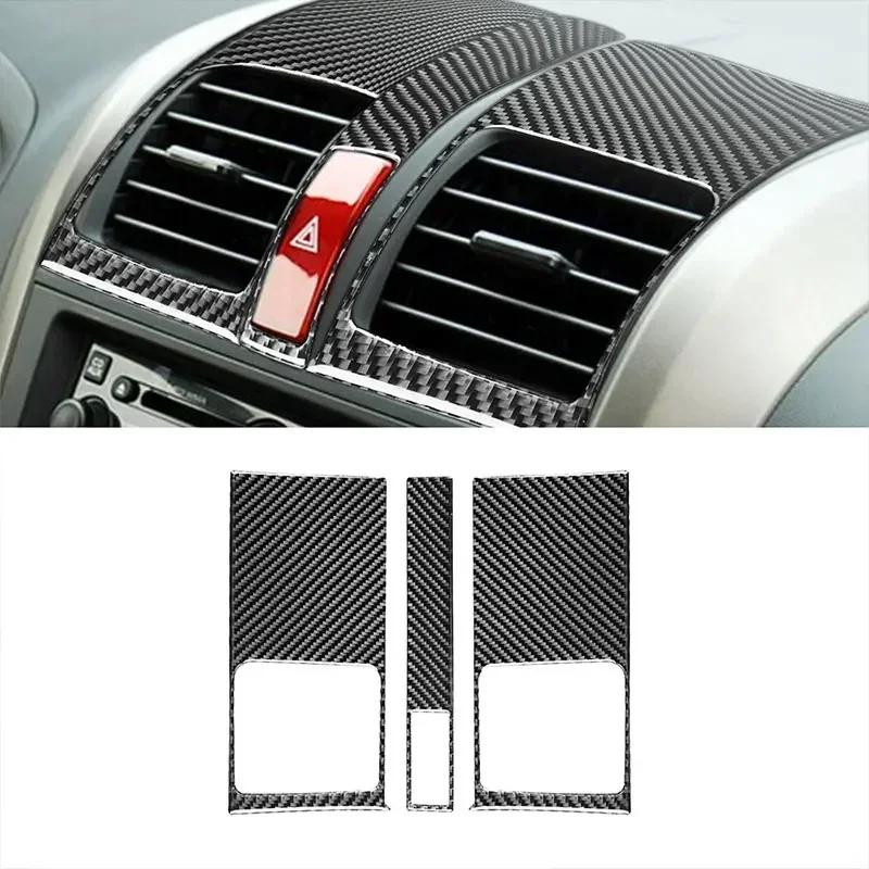 For Honda CRV CR-V 2007-2011 Soft Carbon Fiber Car Dashboard Central Control Gear Shift Panel Trim Sticker Accessories