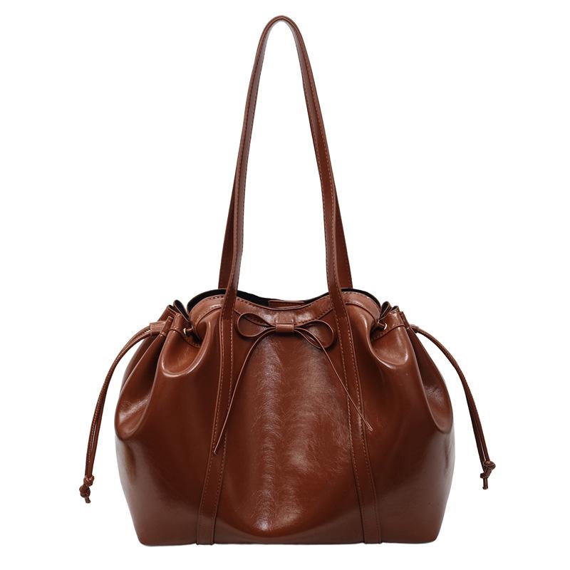 Korean Light Luxury Simple New Style Bag Women'S New Casual Versatile Large Capacity Shoulder Hand Carry Tote Bag