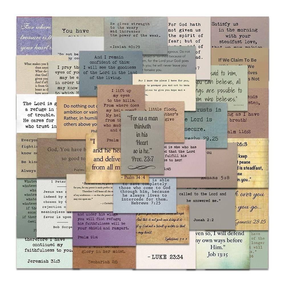 

60Pcs PVC Vintage Stickers Waterproof Word Stickers for Scrapbook New Laptop Stickers Journal