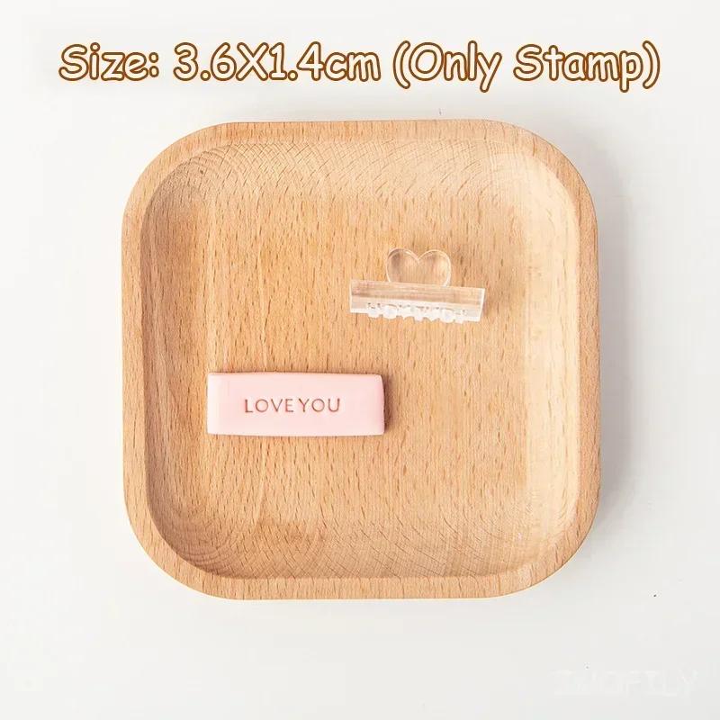English Word Cookie Mold Happy Birthday Thank You Clear Acrylic Biscuit Fondant Embossed Stamp Baby Shower Party Cake Decoration