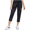 adidas Solid Logo Micro Mark Cropped Sports Pants Women Bottoms Black HE9958