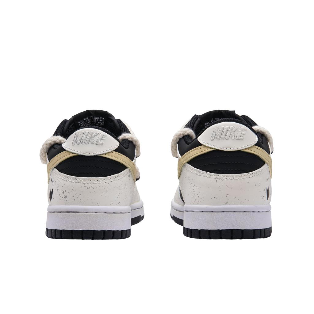 Nike Pantofi de Skateboard Dunk Rezistenți la Abraziune Joși Unisex Bej Negru DD1391-100(Echipa62-)