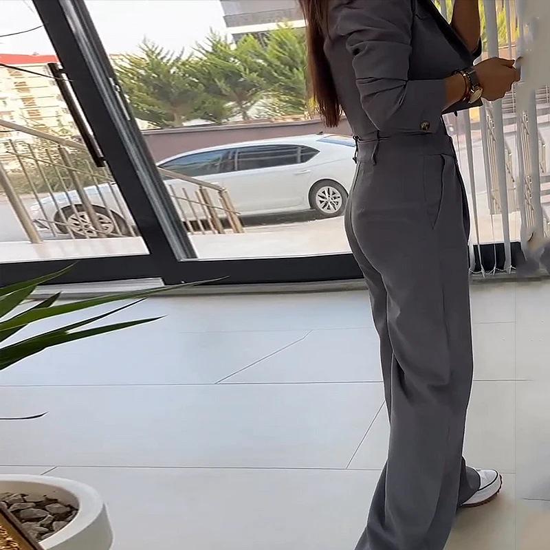 2023 European and American Summer Fashion Blazer and Shorts Casual Set