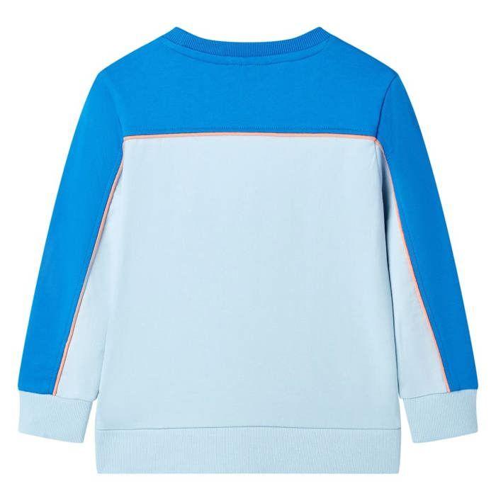 Sweatshirt for Children Bright Blue and Light Blue 92/104/116/128/140