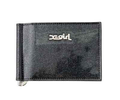 X-girl Money Clip Wallet MONEY CLIP WALLET 105244054009 SILVER ONE SIZE