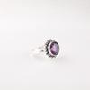 925 Sterling Silver African Amethyst Gemstone Handmade Jewelry Ring For Wedding RR-7-5