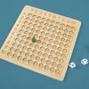 Montessori Wooden Multiplication Board Game Children Math Educational Toys Counting Hundred Board Interactive Thinking Game