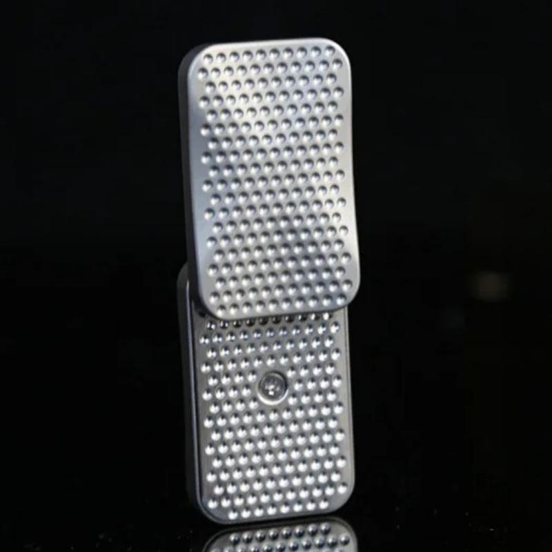 Mechanischer Schieber Fidget Magnetische Druckkarte Schiebeplatte Haptische Münze EDC Metall Sensorische Stressabbau Spielzeuge Angst lindern