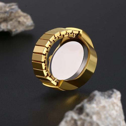 Lancardo Waterproof Analog Ring Watch, One Size Fits Most, Perfect for Men and Women, Perfect Gift for Birthdays, Anniversaries, Valentine's Day, Whit