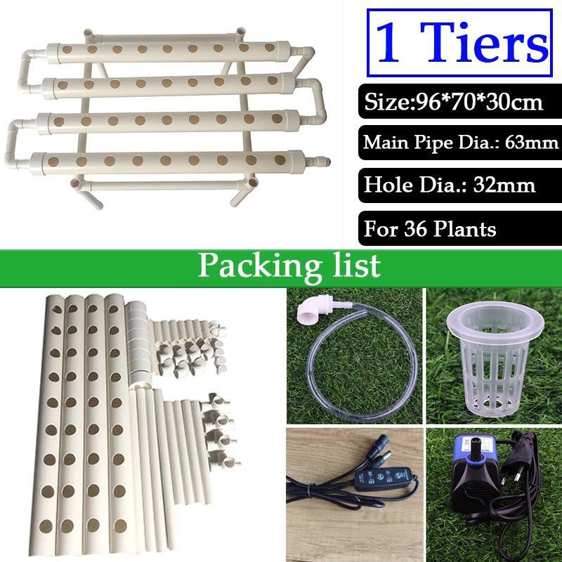 Balcony Vegetable Planting Equipment Soilless Cultivation System DIY PVC Pipe Hydroponics Frame Family Vegetable Planter