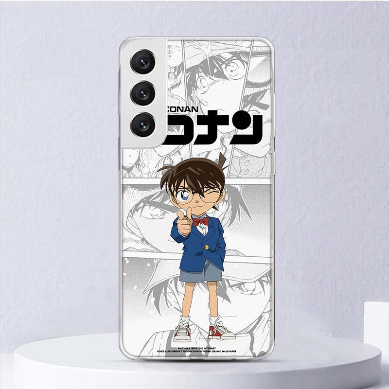 Anime Detective Conan Soft Case For Samsung Galaxy S25 S24 S23 S22 Ultra Phone Cover S20 FE S21 Plus S25Ultra S24U Funda Coque S