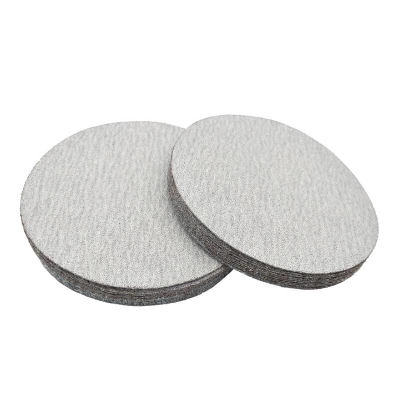 ZeHui 5-inch Flocking White Sandpaper Discs
