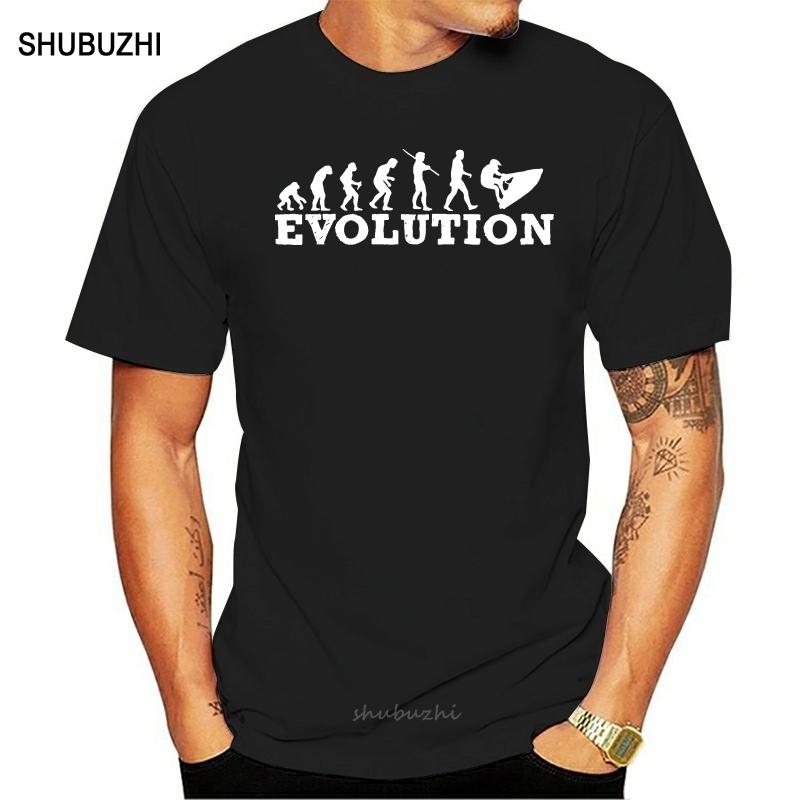 Evolution Jet Skier T Shirt Sea Doo Boat Motor Boat Jetski T Shirt Birthday Gift Print Casual T Shirt Men Brand Loose S разноцветный
