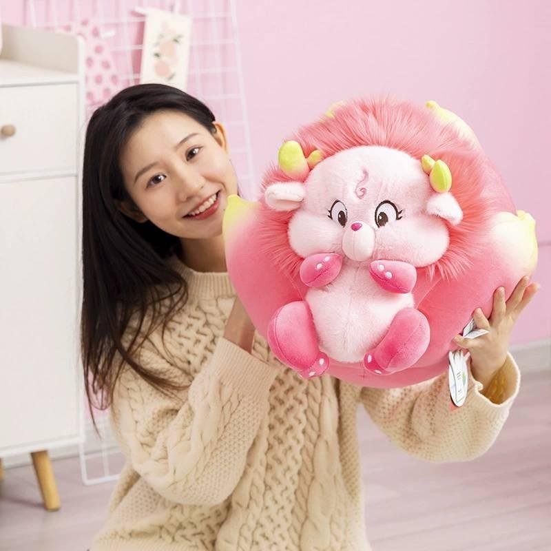 Cute Dragon Fruit Plush Pillow Toy Great For Gifting Enhancing Bedroom Comfort