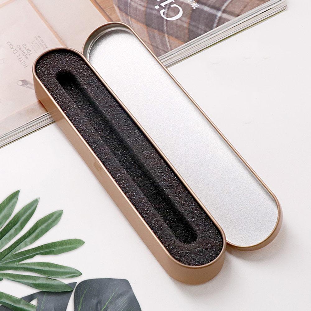 Rectangular Pen Box with Sponge Lining Pencil Case Portable Tin Box  Home Storage
