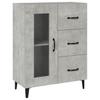 Sideboard Concrete Grey 69.5 x 34 x 90 cm Engineered Wood