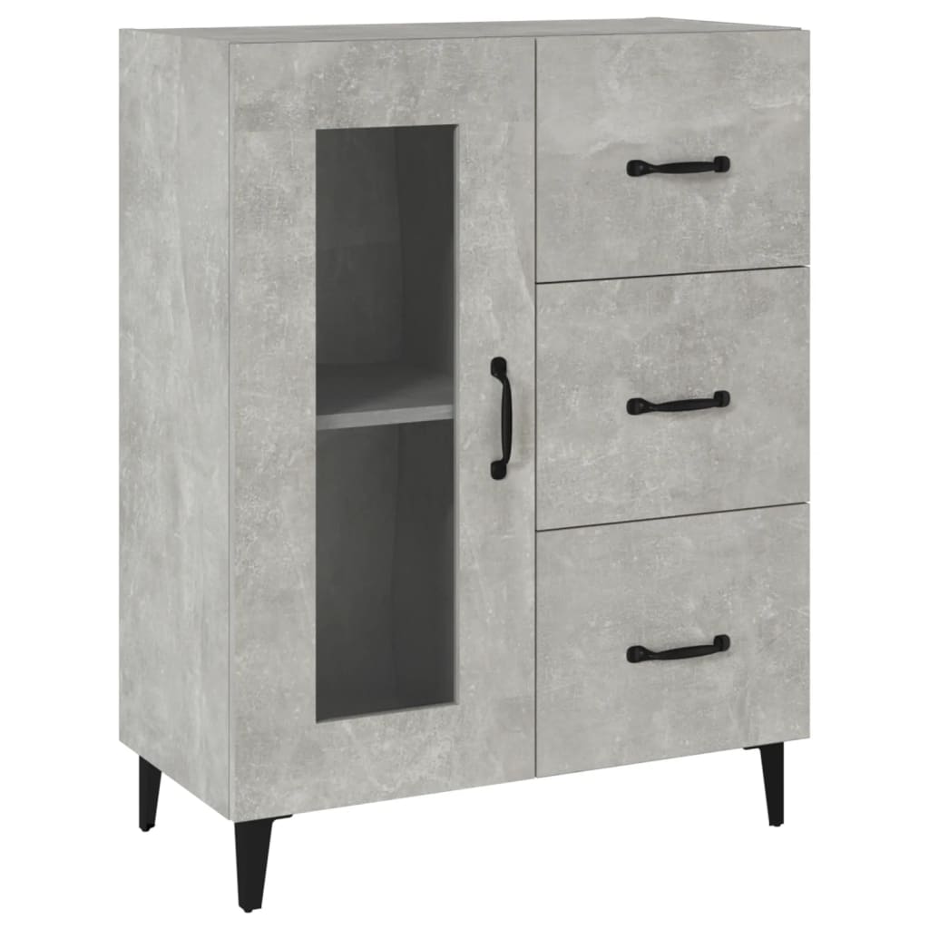 Sideboard Concrete Grey 69.5 x 34 x 90 cm Engineered Wood