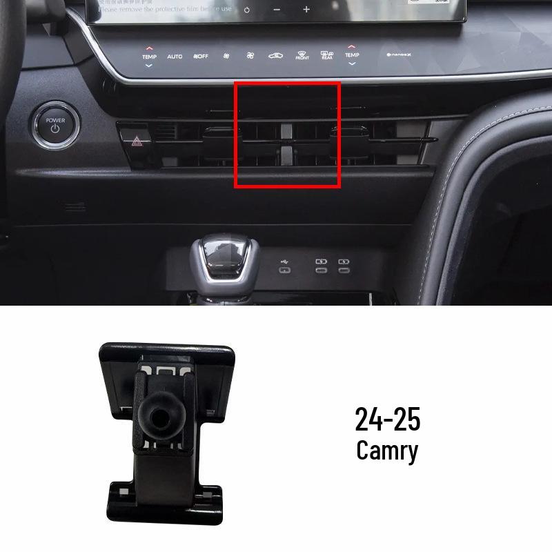 Car Phone Holder for Toyota 6th Gen Camry, Corolla, Highlander - Clip Base Accessory