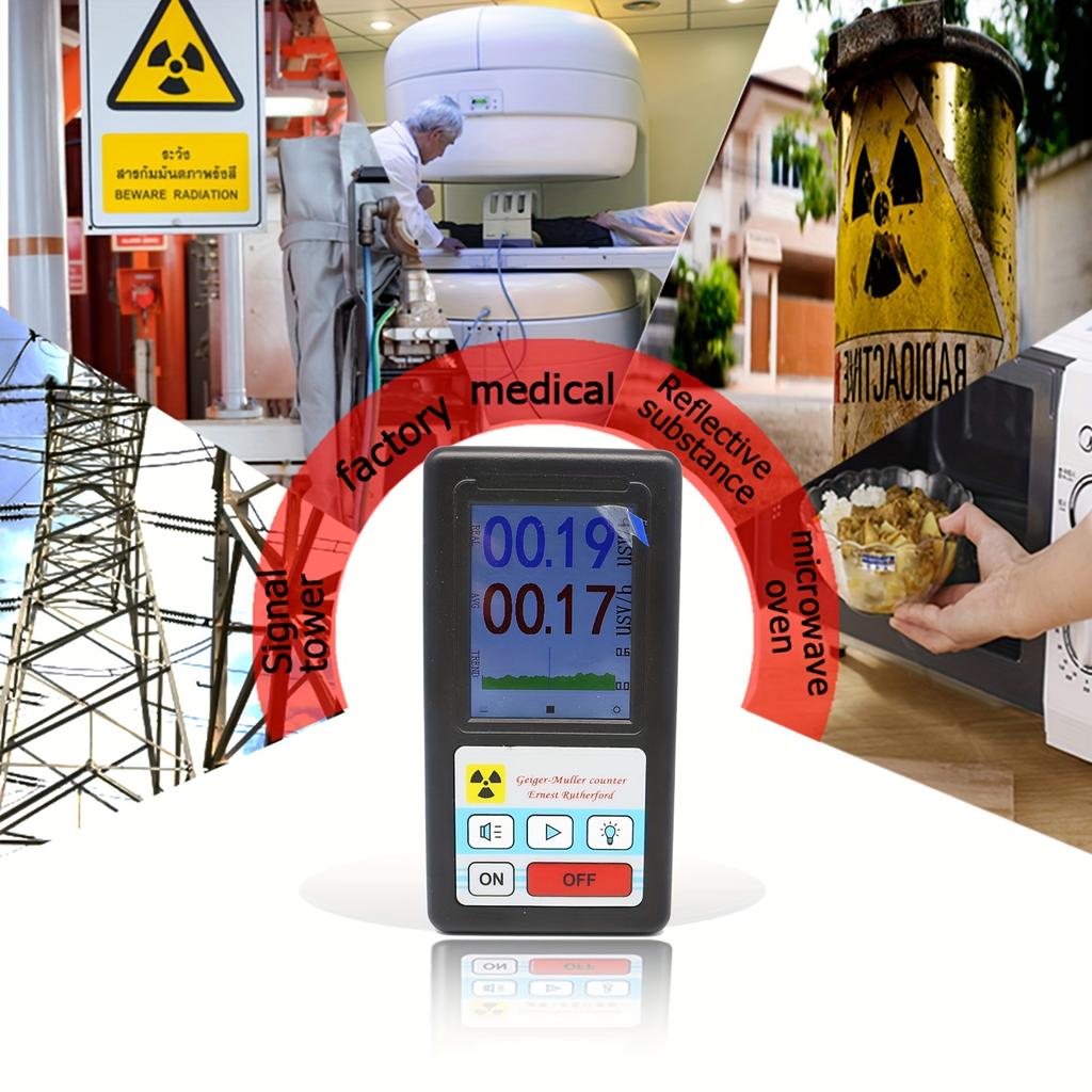 BR-6 Handheld Geiger Counter Nuclear Radiation Detector Personals Radiation Dosimeter Marble Detectors Beta Gamma X-ray Tester