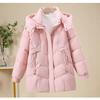 Padded Jacket, Down Cotton Jacket, Medium and Long Padded Jacket, Loose Padded Jacket, Warm Woman