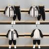 Stylish Boys Autumn Sports Set 2024 Trendy Kids Baseball Jacket Outfit Two Piece Suit