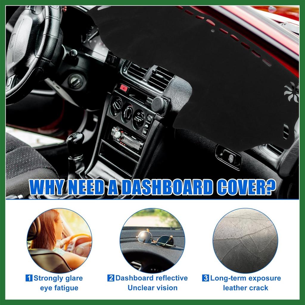 Motoforti Dashboard Covers for Dodge Journey 2011-2020 Dash Cover Mat Non-Slip Pad Protector Carpet Long-Lasting