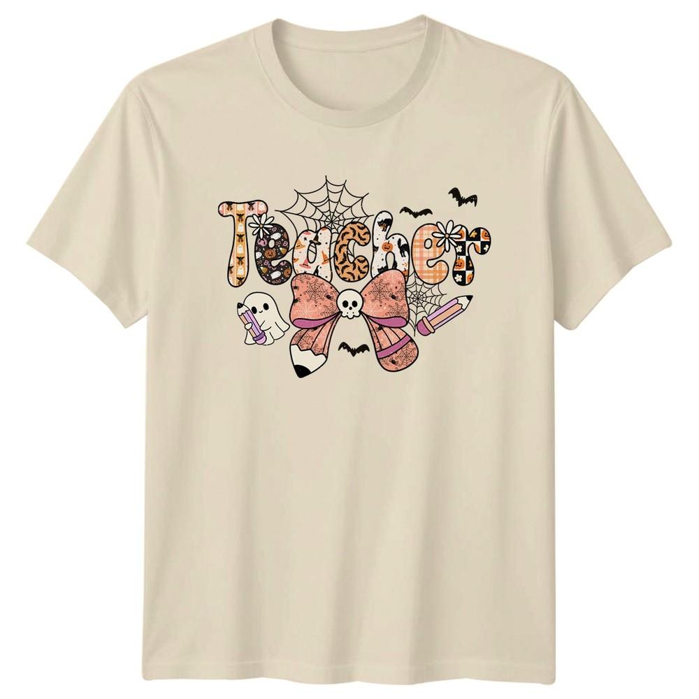 Teacher Unisexs TShirt Halloween Teacher Teaching Halloween Gift For Her