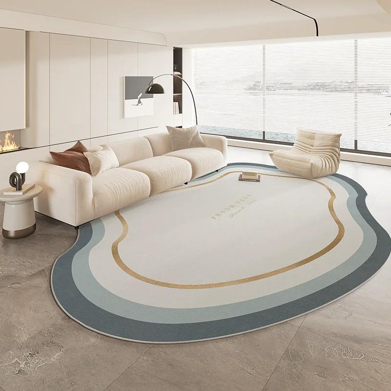 Special Shaped Cream Style French Carpet New Living Room Highend Light  Irregular Carpets Waterproof Nonslip Home Rug